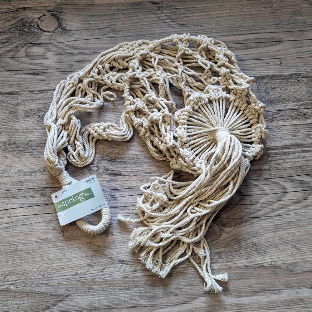 Hobby Lobby macrame plant holder